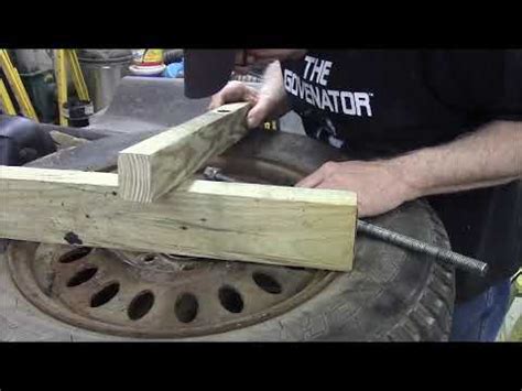Easy and safe way to break a tire bead. DIY bead breaker, How to make an Improved FREE home tire ...