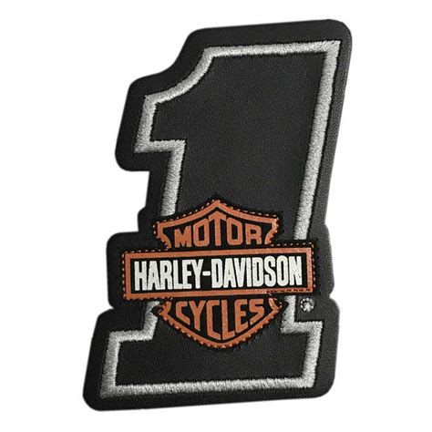 Harley Davidson Bar And Shield 1 Leather Emblem Patch 4 X 275 In