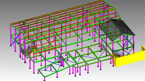 Structural Steel Modeling Industrial Baker Academy