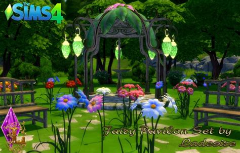 Ladesire Creative Corner Fairy Pavilon Set Sims 4 Downloads