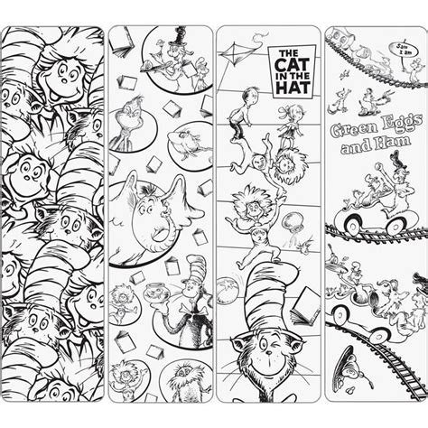 Free Printable Dr Seuss Bookmarks To Color

