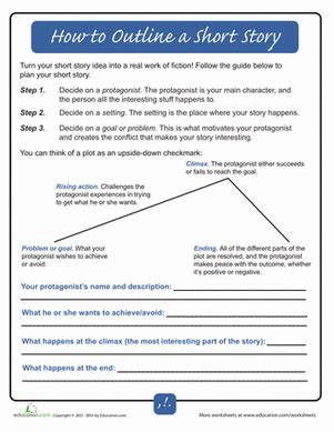 How to Outline a Short Story | Worksheet | Education.com