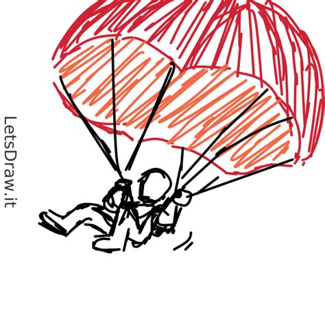 How To Draw A Parachute