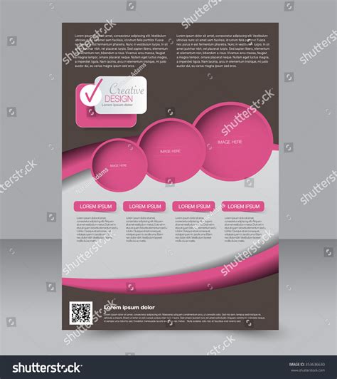 Brochure Design Flyer Template Editable A4 Royalty Free Stock