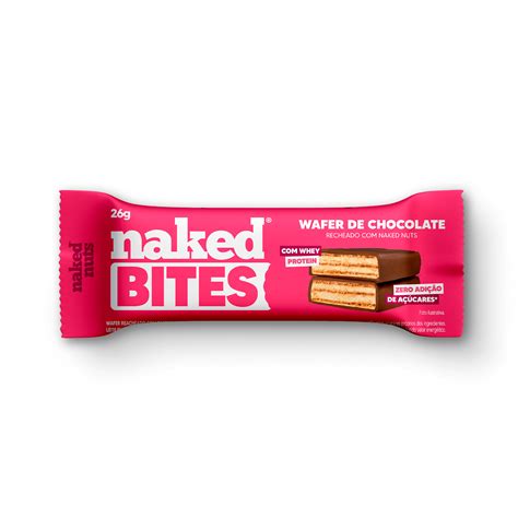 Comprar Wafer de Chocolate ao Leite com Naked de Leite em Pó Caixa com un Naked Bites a
