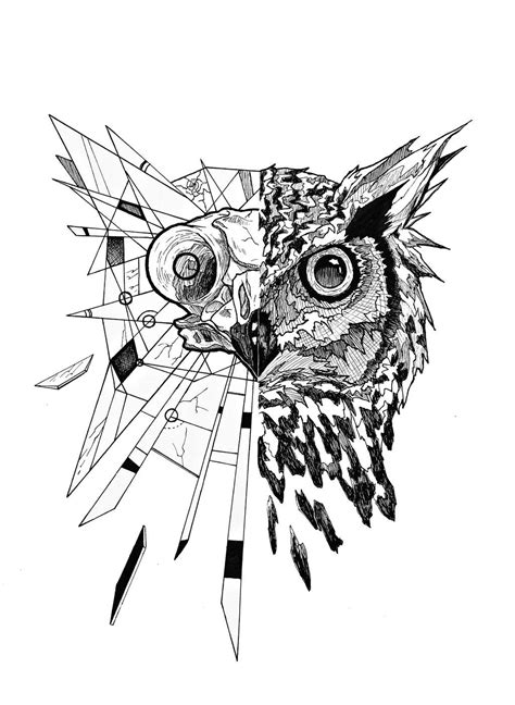 Pin By Stiven Garcia On Татуировки совы Geometric Owl Geometric Owl