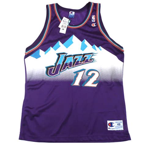 Vintage John Stockton Utah Jazz Champion Jersey 90s New With Tag Nwt