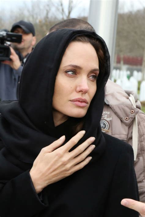 Angelina Jolie In Tears On Visit To Bosnia As Part Of Her Anti War Rape