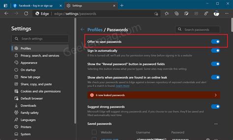 How To Find Manage And View Saved Passwords In Microsoft Edge
