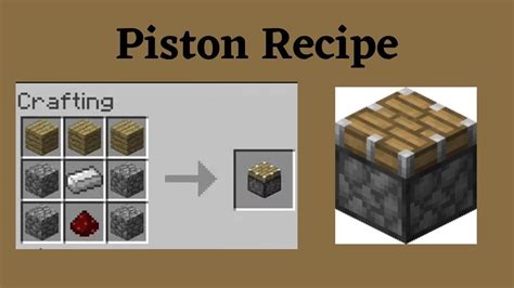 How To Make Sticky Pistons In Minecraft