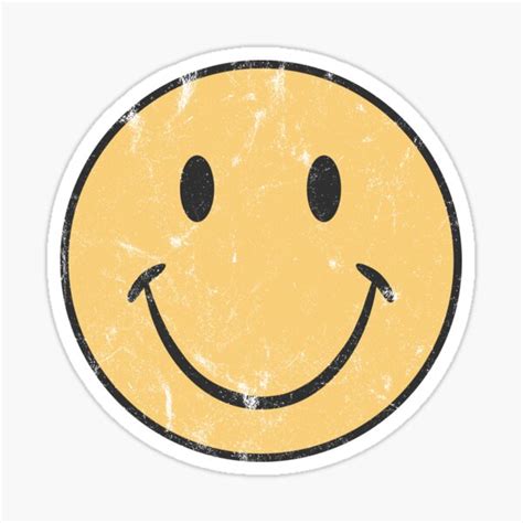Auto And Motorrad Teile Happy Face Emoji Circular Vinyl Sticker Decal