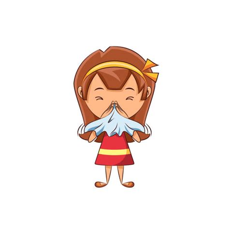 Child Blowing Nose Illustrations Royalty Free Vector Graphics And Clip