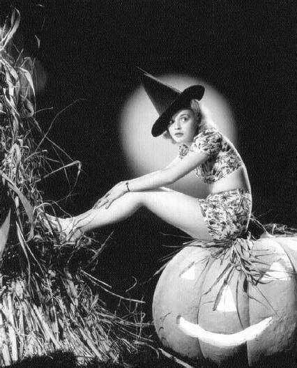 A Nostalgic Halloween Pin Up Witch Nancy Grey