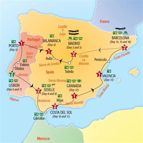 Spain Map Portugal Travel Spain And Portugal Portugal
