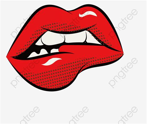 Lips Illustration Tooth Cartoon Lip Biting Cartoons Png Sexy Lips Free Clip Art Free Png
