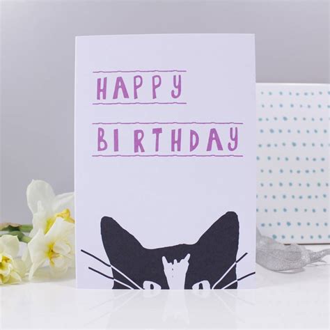 Cat Happy Birthday Cards Printable