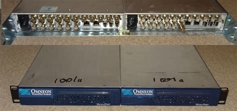 2x Omneon Dv Mpeg1001a Mediaports With Rack Tray Ni Broadcast Ltd
