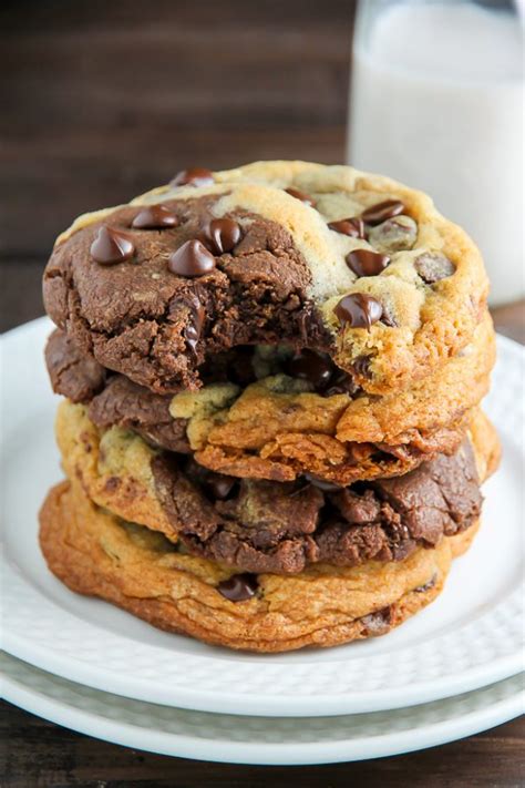 Chocolate Chip Brownie Swirl Cookies Aka Brookies Baker By Nature