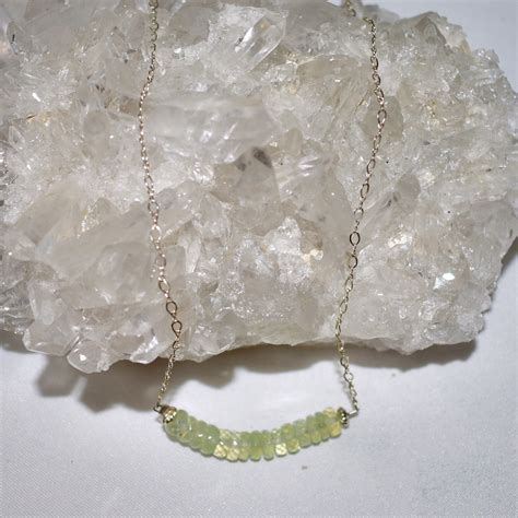 Prehnite Necklace Crystalis Crystal Shop