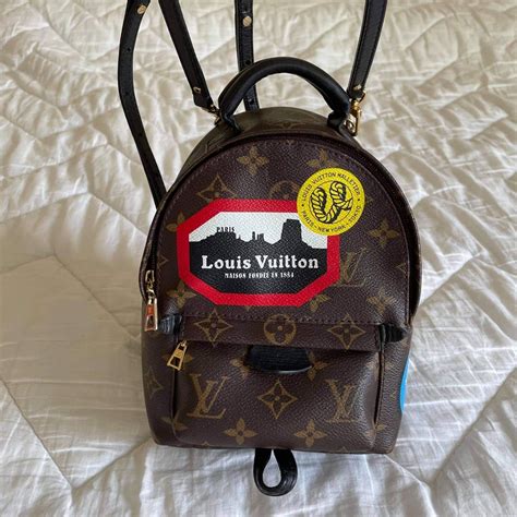 louis vuitton louis vuitton palm springs backpack world tour grailed