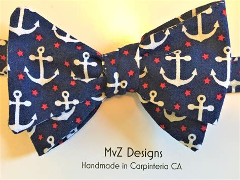 Anchors Away Nautical Bow Ties Self Tie And Pre Tied Sailor