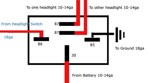 Pin Relay Wiring Diagram For Lights True Story