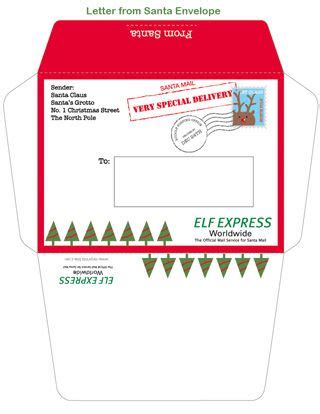 Free printable letter to santa envelope. Printable Letter from Santa | Mr Printables | Christmas ...