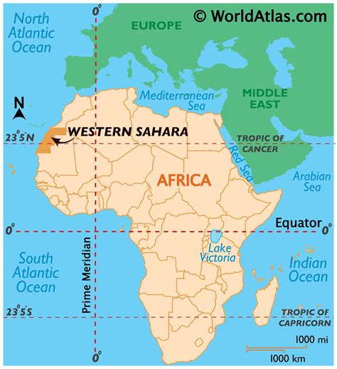 Saharauischen Arabischen Geographischen Karte