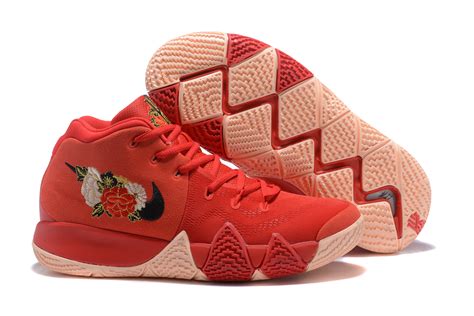 Mens Nike Kyrie 4 Cny University Redblack Team Red Basketball Shoes