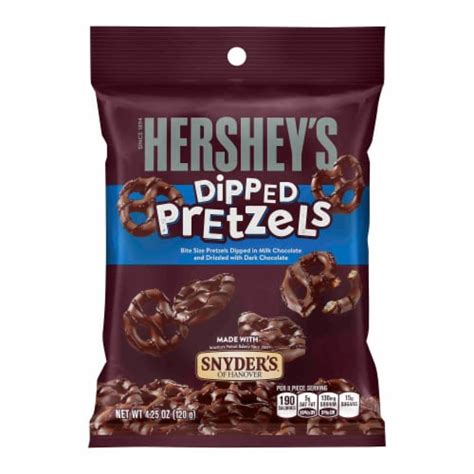 This post may contain affiliate links. QFC - Hershey's Milk and Dark Chocolate Dipped Pretzels, 4 ...