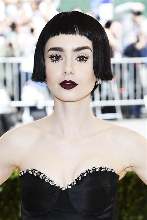 Lily Collins Hair And Makeup At The 2017 Met Gala Popsugar Beauty Photo 2