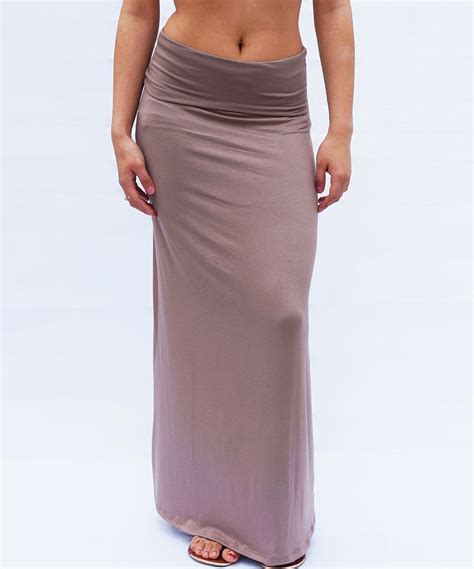 Look What I Found On Zulily Bleu Summer Khaki Fold Over Maxi Skirt By