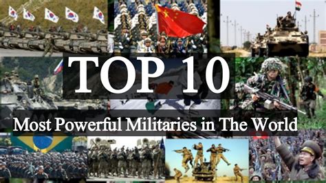 Top 10 Most Powerful Militaries In The World Youtube