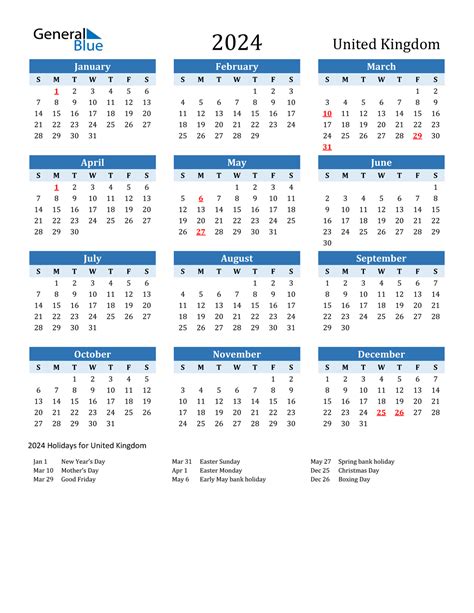 2024 Printable Monthly Calendar With Holidays