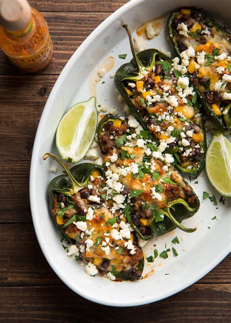 Chorizo And Black Bean Stuffed Poblano Peppers Will Cook For Friends
