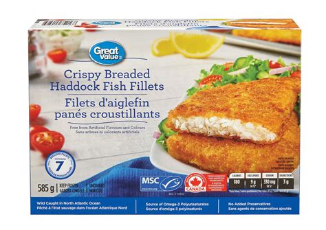 Great Value Crispy Breaded Haddock Fish Fillets Walmart