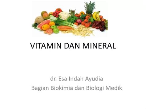 Ppt Vitamin Dan Mineral Powerpoint Presentation Free Download Id6053851