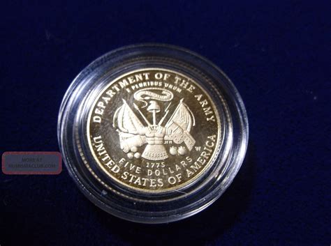 Limited Edition 2011 Us Army Commemorative 5 Gold Coin U S