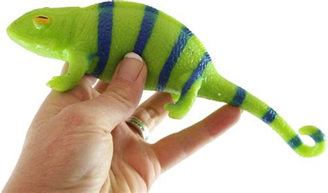 Chameleon Stretchy And Squeezy Toy Crunchy Bead Filled