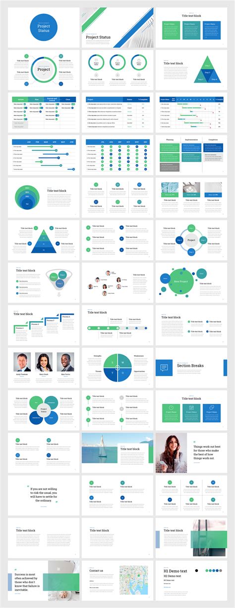Project Status Presentation Template Free Powerpoint Template