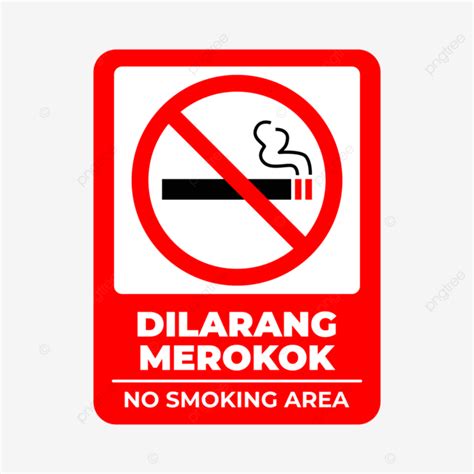 Gambar Simbol Larangan Merokok Di Kawasan Ini Hari Tidak Merokok Hari Tanpa Tembakau Sedunia