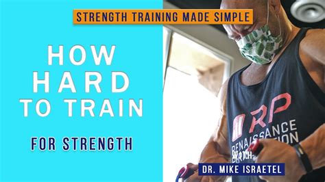 How Hard Should You Train Strength Training Made Simple 7 Youtube