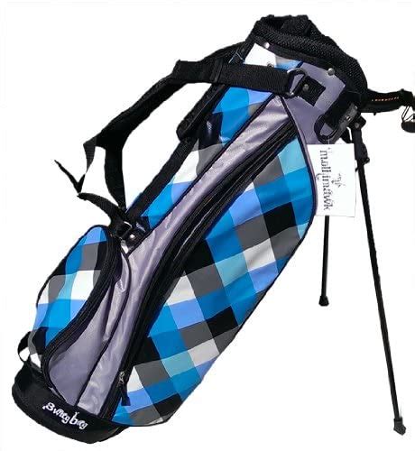 Molhimawk Swag Stand Bag Blue Plaid Golf Stand Bags