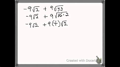 The required answer is 11.???. Simplifying square root of 32 - YouTube