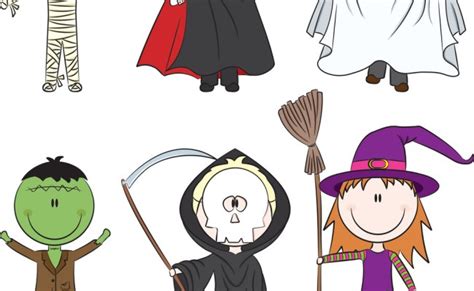 Halloween Characters Cartoon Vector Clipart Friendlystock Otosection