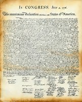 Image result for Real Picture Declaration of Independence