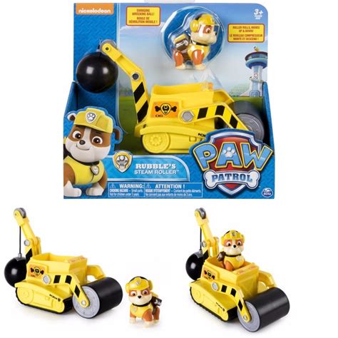 Bnib Paw Patrol Rubbles Steam Roller Construction Vehicle With