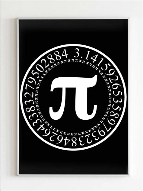 Pi Circular Digits Numbers Math Poster Poster Art Design