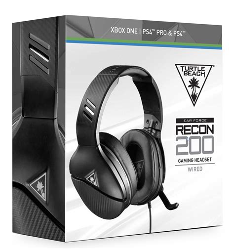 Turtle Beach Recon 200 Black Amplified Gaming Headset Ps4 And Xbox One