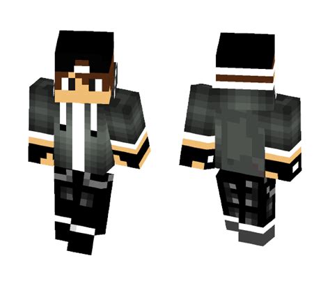 Get Boy With Black Hoodie And Hat Minecraft Skin For Free